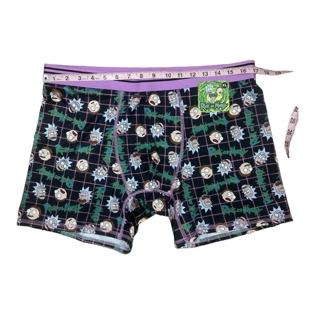 Rick and Morty Boxer Briefs Underwear Men's Size XL TV Adult Swim‎ Cartoons